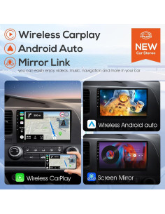 Estéreo de Coche Doble Din Haudio 10.1" Bluetooth GPS 2+64GB 2