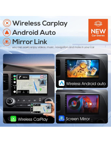 Estéreo de Coche Doble Din Haudio 10.1" Bluetooth GPS 2+64GB