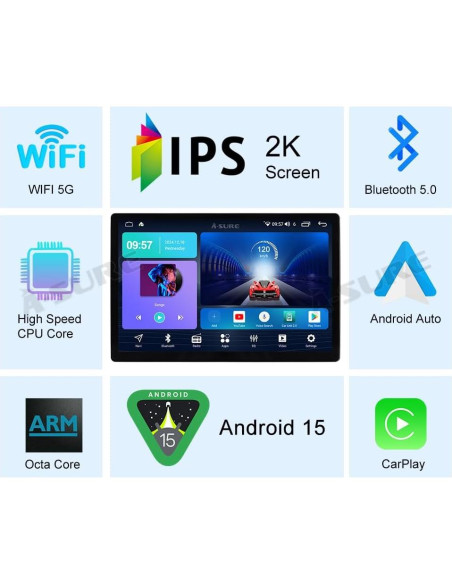 Radio Estéreo 13.1" ASURE para Chevy Silverado y GMC Sierra 1500