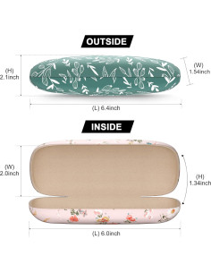 Estuche Duro para Gafas - Unisex - 16.26x5.33 cm - 3 Colores 2