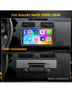 Estéreo de Coche Android 15 Hikity 10.1" para Suzuki Swift 2005-2010 2