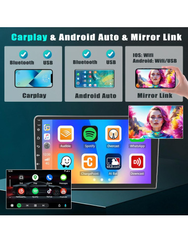 Estéreo Android 15 Hikity 2+64G para Subaru Forester 2008-2012