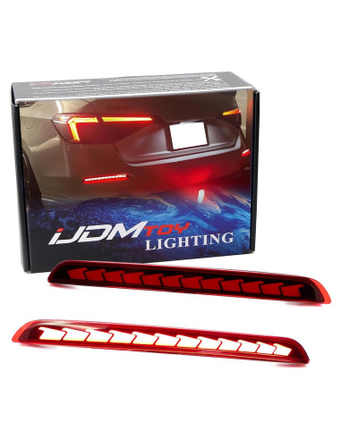 Luces LED Reflectoras Traseras iJDMTOY para Honda Civic 2022+