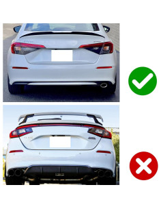 Luces LED Reflectoras Traseras iJDMTOY para Honda Civic 2022+ 2