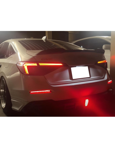 Luces LED Reflectoras Traseras iJDMTOY para Honda Civic 2022+