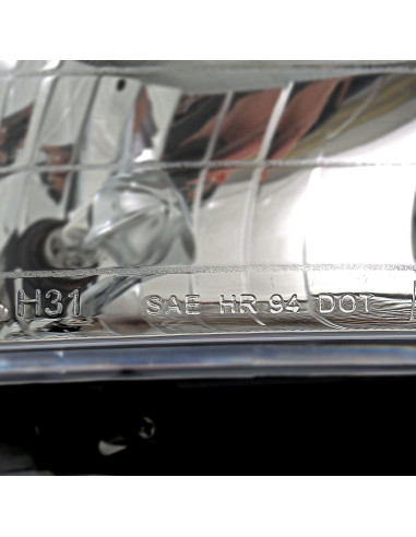 Faros de Cristal Cromados SPPC para Dodge Ram 1994-2001 (Par)