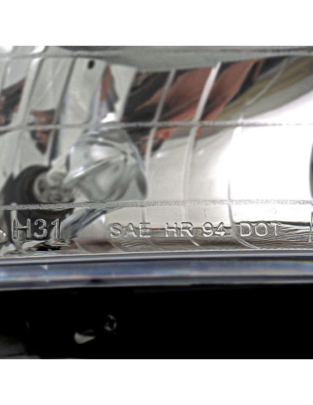 Faros de Cristal Cromados SPPC para Dodge Ram 1994-2001 (Par)