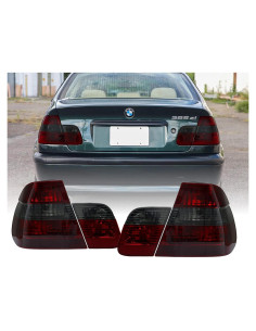 Luces Traseras Euro DEPO para BMW E46 2002-2005 - Rojo/Ahumado