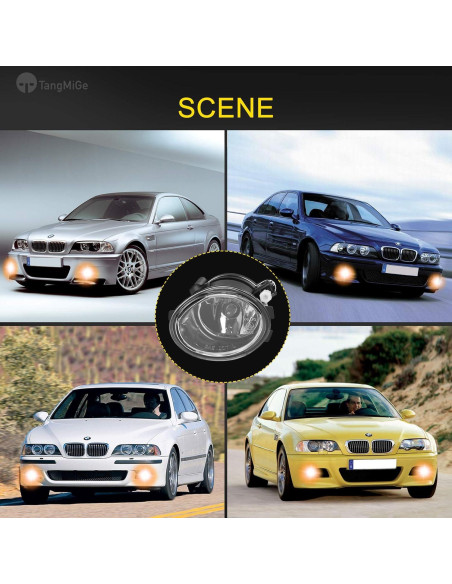 Lámparas Antiniebla TangMiGe para BMW 2000-2006, 1 Par, 55W
