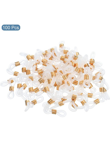 Conector de Cadena para Gafas PATIKIL Silicona Rosa Dorado