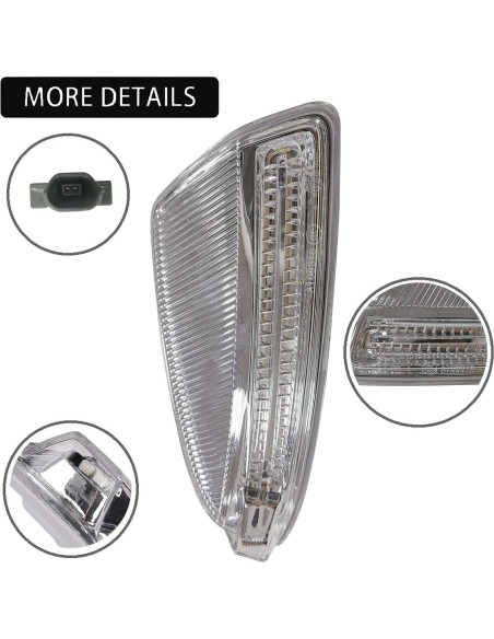 Carcasa Espejo Lateral LED KYYET para Mercedes W204 Derecha
