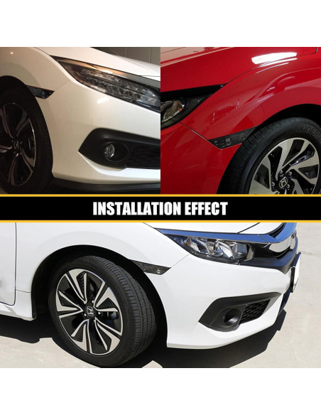 Luces de Marcador Lateral LED Venyeeda para Honda Civic 2016-2021