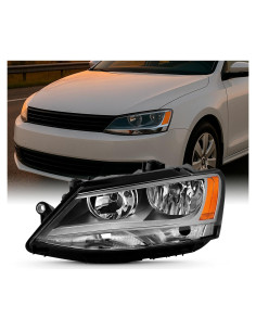 Faro Izquierdo AKKON para VW Jetta 2011-2018 Cromo Halógeno