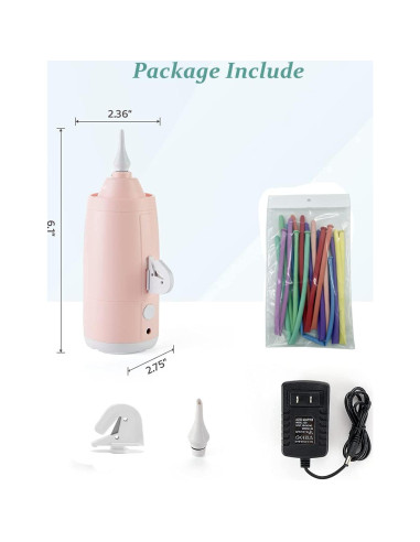 Bomba de globo eléctrica AJU JIAJIA HF-628 con 10 globos