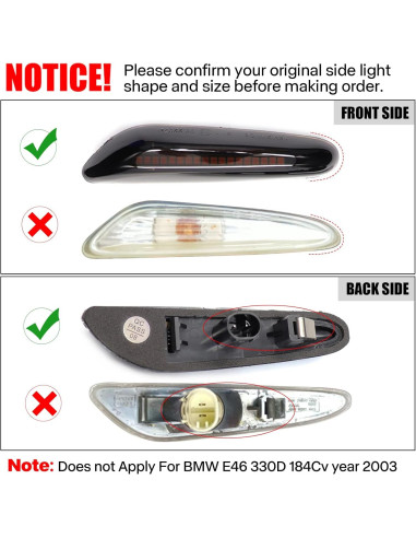 Luces de Marcador Lateral LED Secuencial FetonAuto BMW E60 E90 E92 E93