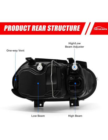 Faros LED para Volkswagen Golf MK4 1999-2006 y Cabrio 1999-2002