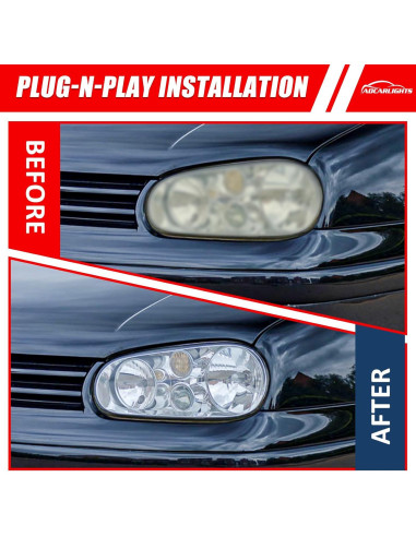 Faros LED para Volkswagen Golf MK4 1999-2006 y Cabrio 1999-2002