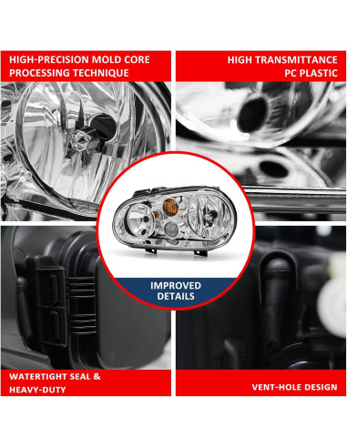 Faros LED para Volkswagen Golf MK4 1999-2006 y Cabrio 1999-2002