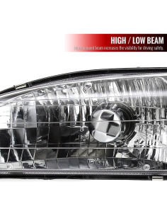 Faros de Cristal Estilo Factory Instyleparts para Toyota Corolla 1998-2000 2