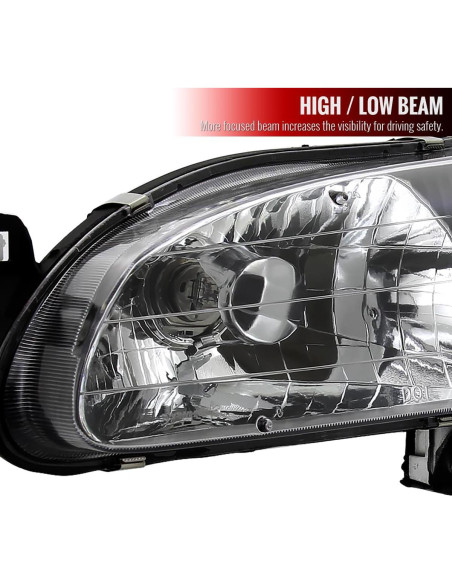 Faros de Cristal Estilo Factory Instyleparts para Toyota Corolla 1998-2000