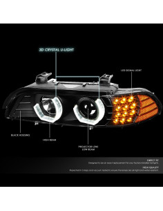 Faros Halógenos Auto Dynasty para BMW 5-Series E39 96-03 2