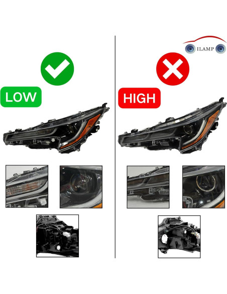 Faro LED Izquierdo para Toyota Corolla L/LE 2020-2022