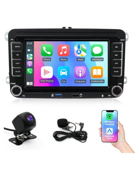 Estéreo de Coche Android 14 YCBB 7" 4GB/64GB CarPlay/Android Auto