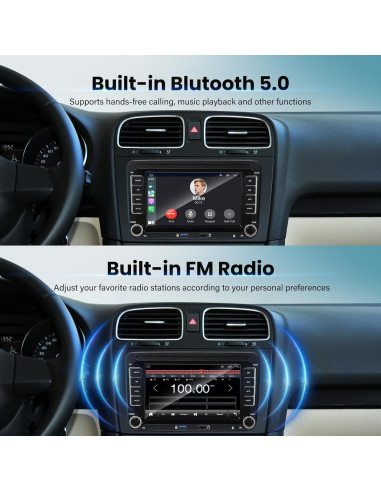 Estéreo de Coche Android 14 YCBB 7" 4GB/64GB CarPlay/Android Auto