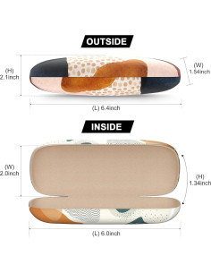 Estuche Duro para Gafas Unisex - 3 Piezas Boho Floral 2