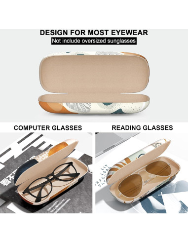 Estuche Duro para Gafas Unisex - 3 Piezas Boho Floral