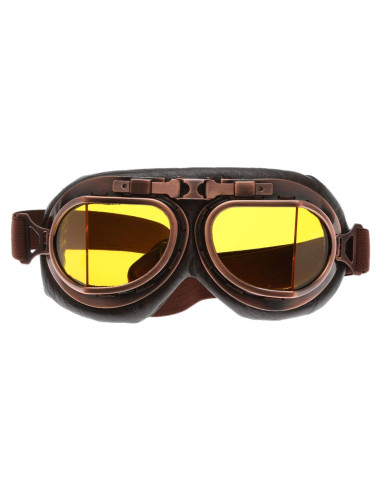 Gafas de Motocicleta MUXSAM Vintage UV400 Amarillo