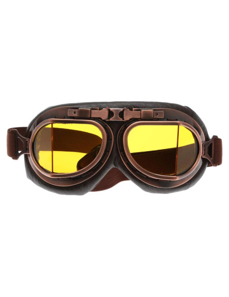 Gafas de Motocicleta MUXSAM Vintage UV400 Amarillo