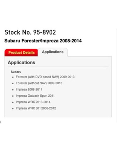 Kit de Instalación Doble-DIN Metra 95-8902 para Subaru