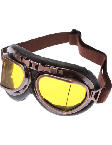 Gafas de Motocicleta MUXSAM Vintage UV400 Amarillo
