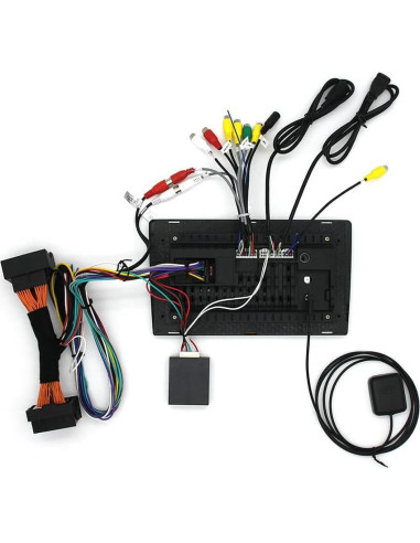 Estéreo de Coche Double Din Laueily para BMW X3 E83 2004-2012, Pantalla Táctil 9" GPS, CarPlay, Android Auto, Bluetooth