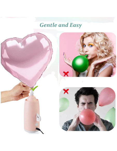 Bomba de globo eléctrica AJU JIAJIA HF-628 con 10 globos