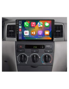 Estéreo 9" KuTaiTai para Toyota Corolla 2003-2008 con Carplay