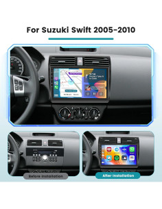 Radio Estéreo Roinvou para Suzuki Swift 2005-2010 con Carplay 2