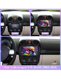 Radio de Coche Android 13 EKAT para VW Beetle 2004-2010 2