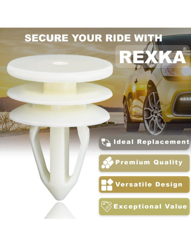 10 Sujetadores Clips de Panel de Puerta Rexka para GM y Ford