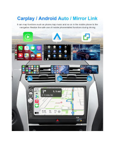 Estéreo de Coche Podofo 7" Carplay Android Auto Bluetooth 2