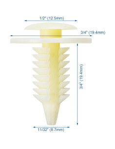 Sujetadores de Panel de Recorte OAUTOO 50PCS para Dodge Ram 2