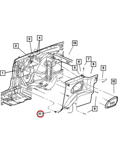 Sujetadores de Panel de Recorte OAUTOO 50PCS para Dodge Ram