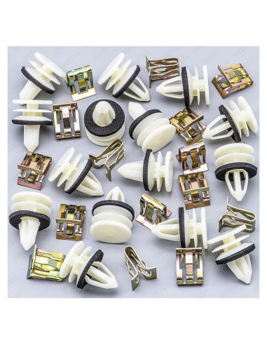 Kit de Clips de Retención de Panel de Puerta GM Rexka 15 Pcs