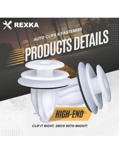 Sujetadores de Panel de Recorte de Puerta Rexka 40pcs OEM 90467-A0005