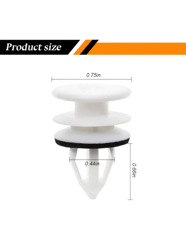 30 Clips de Retención de Panel de Recorte de Puerta TNAIYH