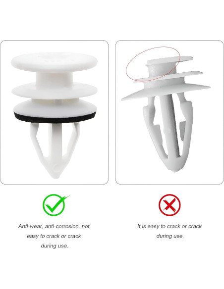 30 Clips de Retención de Panel de Recorte de Puerta TNAIYH