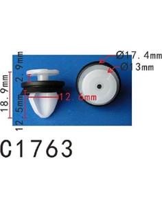 Clip de Panel de Puerta Autobahn88 Universal - Paquete de 20 2