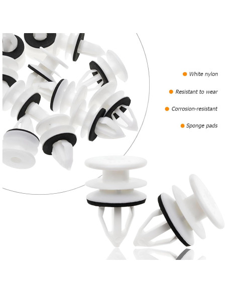 30 Clips de Retención de Panel de Recorte de Puerta TNAIYH