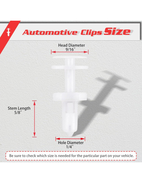 OTUAYAUTO 50 Clips de Retención de Panel de Puerta para Autos